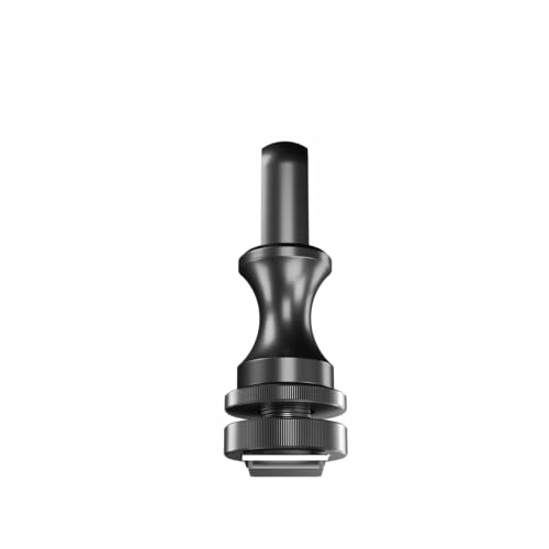 Black metal tool part with cylindrical shape