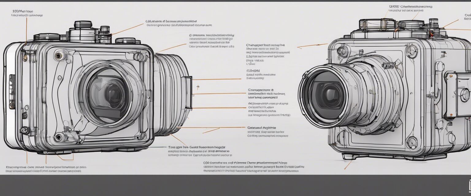 Underwater camera housing components